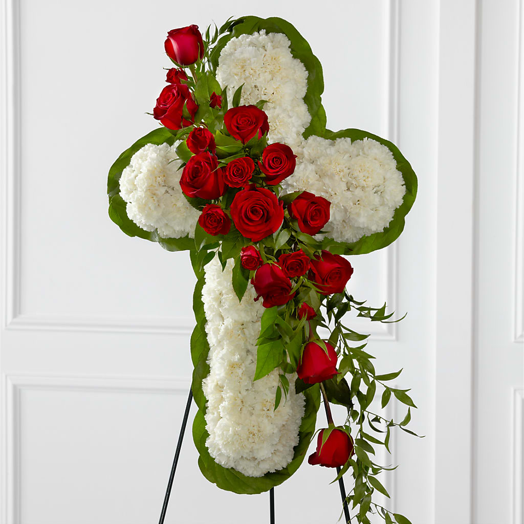 Floral Cross Easel – Seminole Florist, Seminole FL