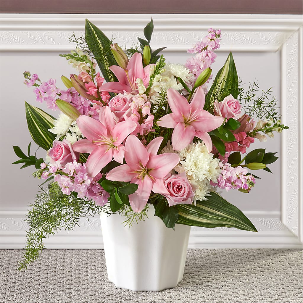 Simply Serene Floor Basket – Seminole Florist, Seminole FL