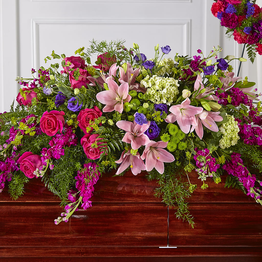 Radiant Tribute Casket Spray – Seminole Florist, Seminole FL