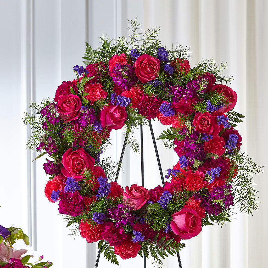 Calming Colors Wreath – Seminole Florist, Seminole FL