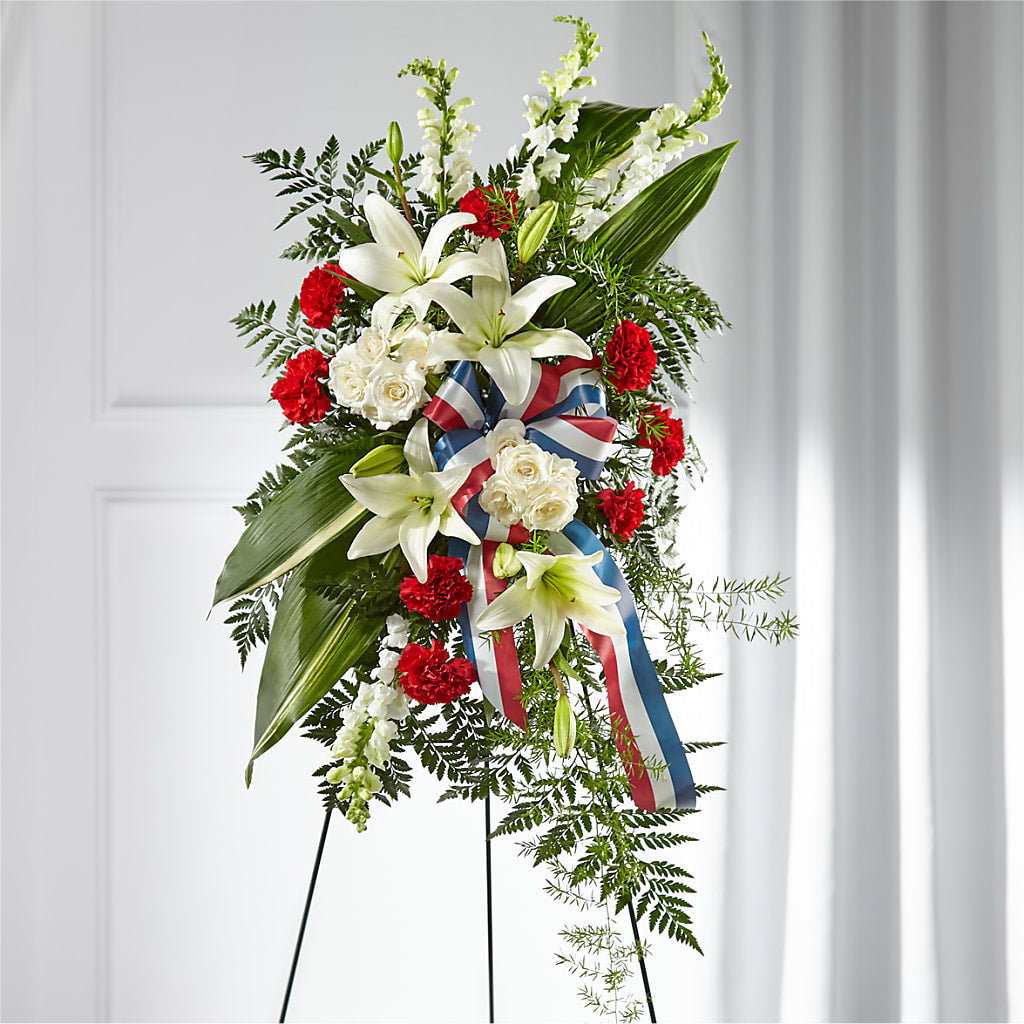 Stars of Life Standing Spray – Seminole Florist, Seminole FL