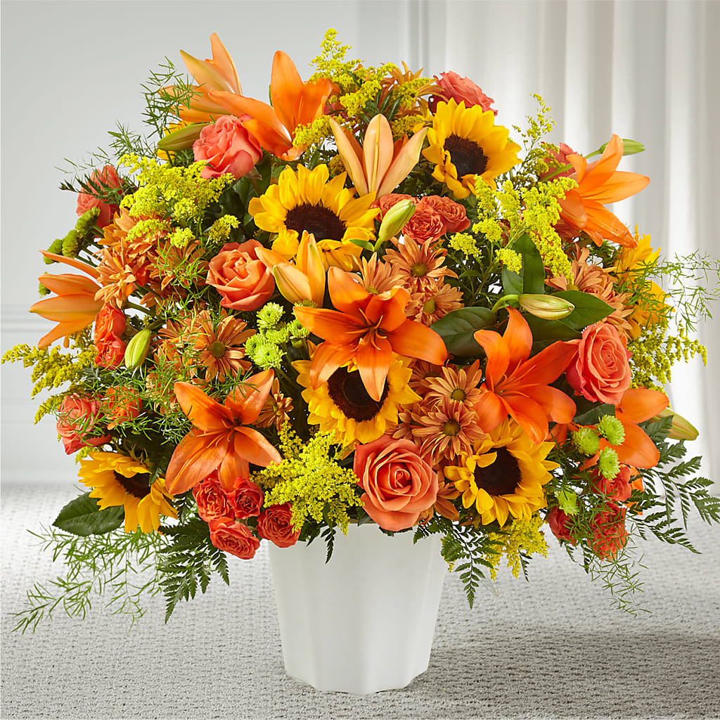 Harvest Thoughts Floor Basket – Seminole Florist, Seminole FL