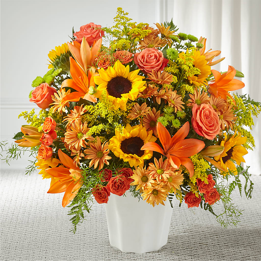 Harvest Thoughts Floor Basket – Seminole Florist, Seminole FL