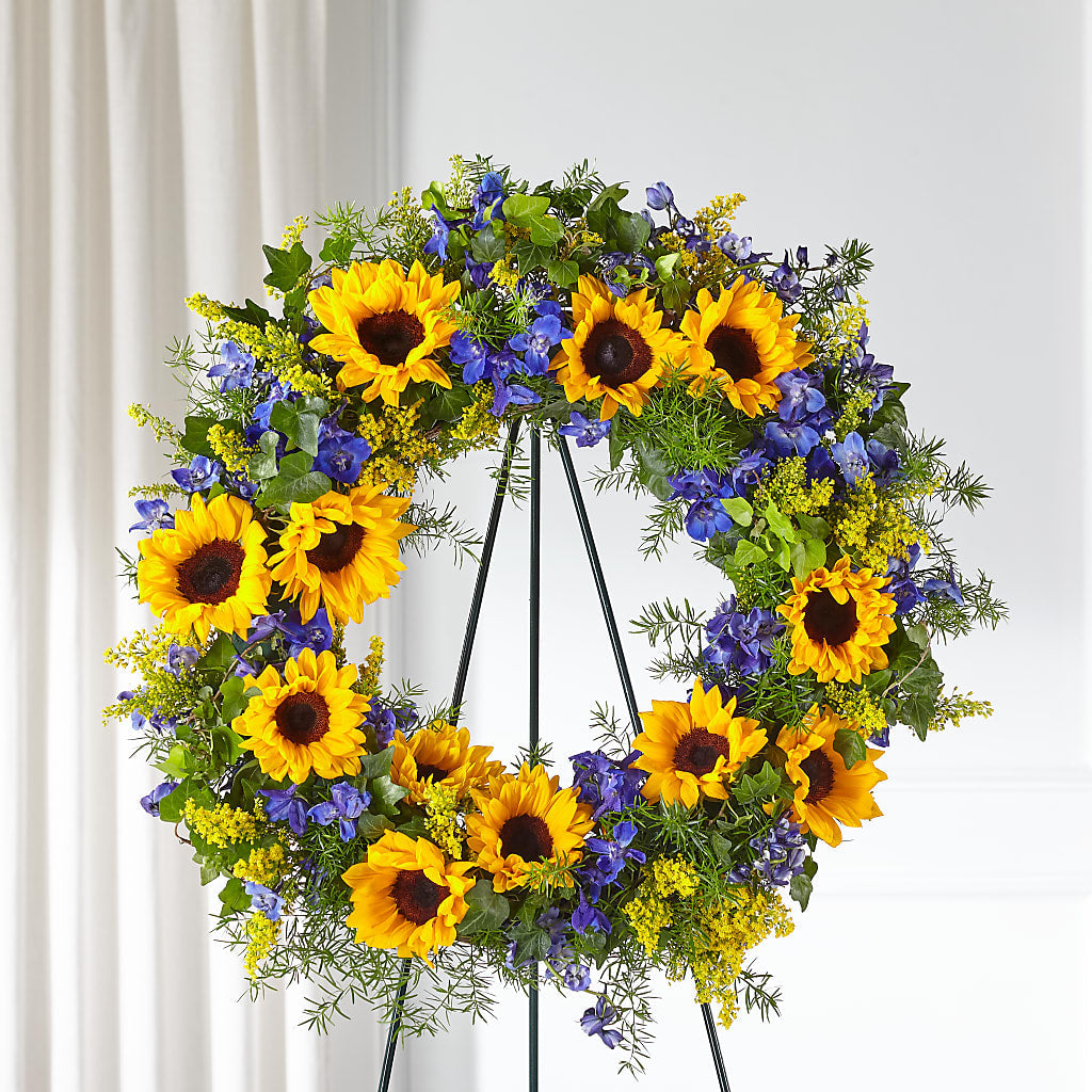 Bright Rays Wreath – Seminole Florist, Seminole FL