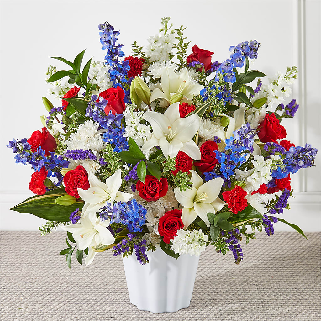 Consoled Floor Basket – Seminole Florist, Seminole FL