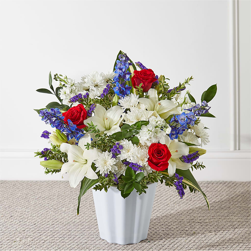 Consoled Floor Basket – Seminole Florist, Seminole FL