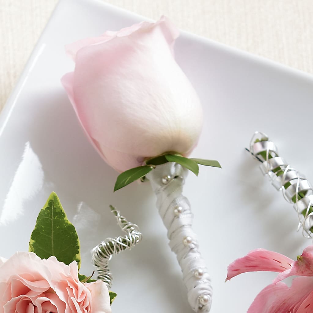 Pink Rose Boutonniere – Seminole Florist, Seminole FL