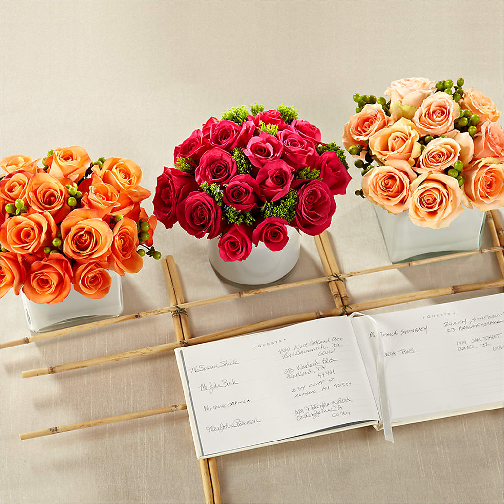 Dawn Rose Centerpiece – Seminole Florist, Seminole FL