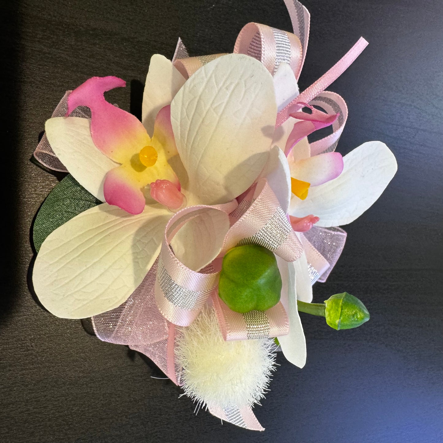 Silk Pink Orchid Corsage