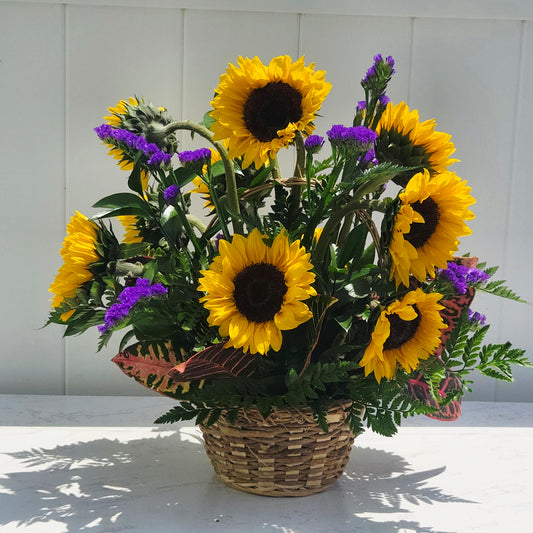 Sweet Sunflower Basket