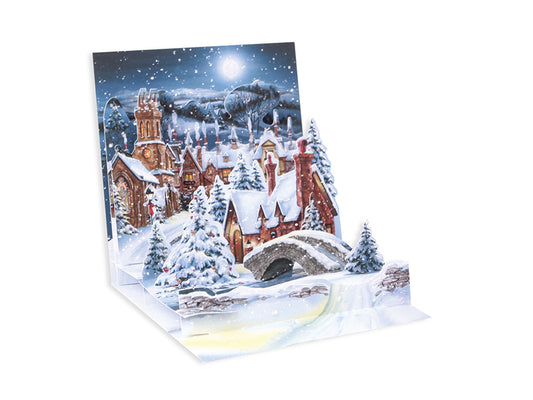 Midnight Village Pop Up Christmas Card