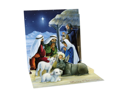 Holy Night Pop Up Christmas Card