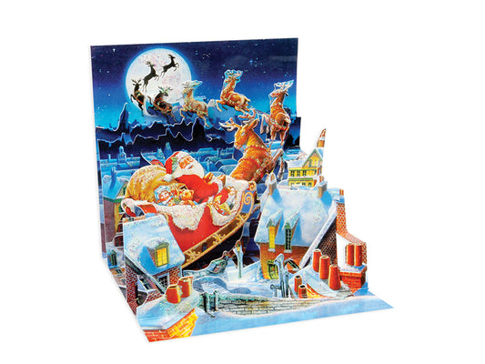 Santa's Sleigh Pop Up Christmas Card