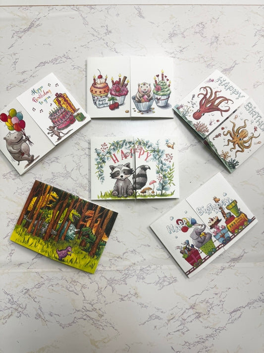 Assorted Animal Birthday Cards