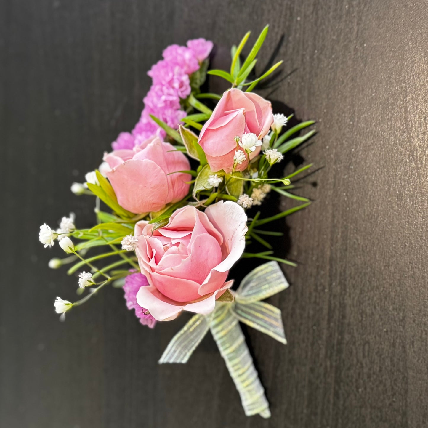 Pink Spray Rose Boutonniere