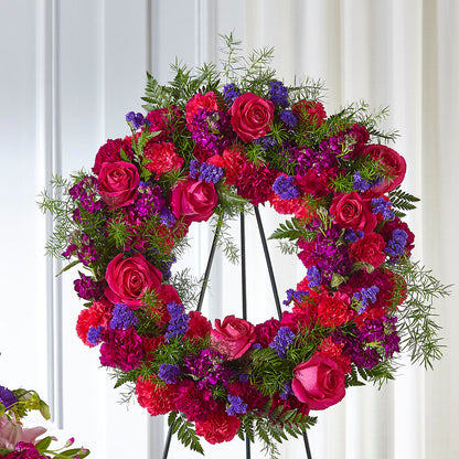 Calming Colors Wreath –  Seminole Florist, Seminole FL