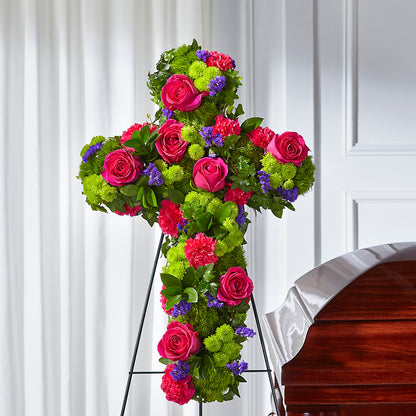 Tribute Rose Floral Cross –  Seminole Florist, Seminole FL