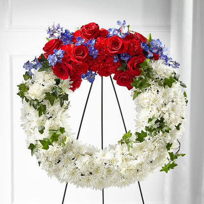 Patriotic Passion Wreath –  Seminole Florist, Seminole FL