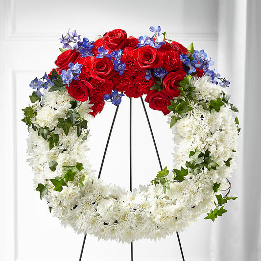 Patriotic Passion Wreath –  Seminole Florist, Seminole FL