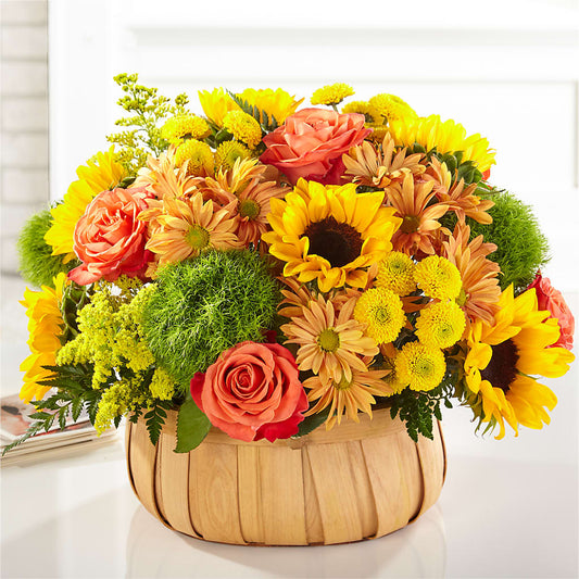 Harvest Sunflower Basket –  Seminole Florist, Seminole FL