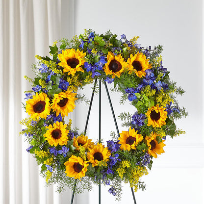 Bright Rays Wreath –  Seminole Florist, Seminole FL